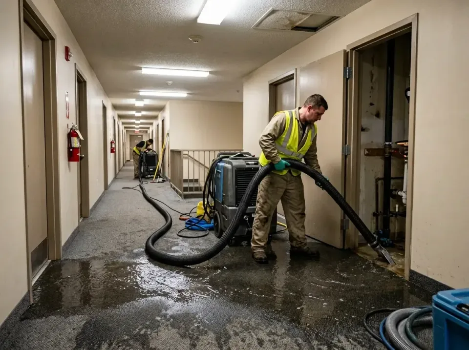 multi-unit-apartment-hallway-f-005 — frequently asked questions, Emergency Burst Pipe Water Extraction & Removal in Ridgecre…